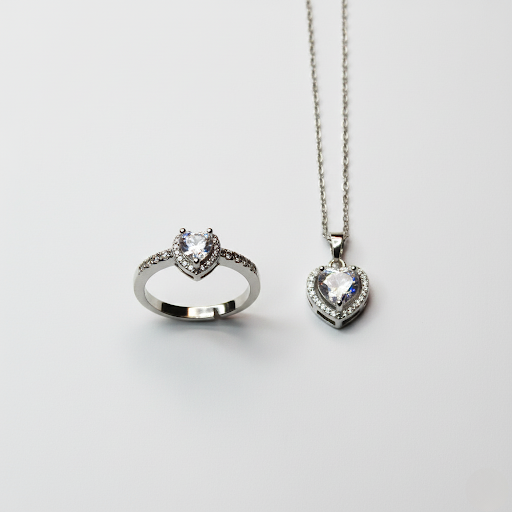 Conjunto Rosa Coração