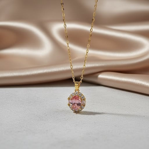 Colar Cristal Redondo