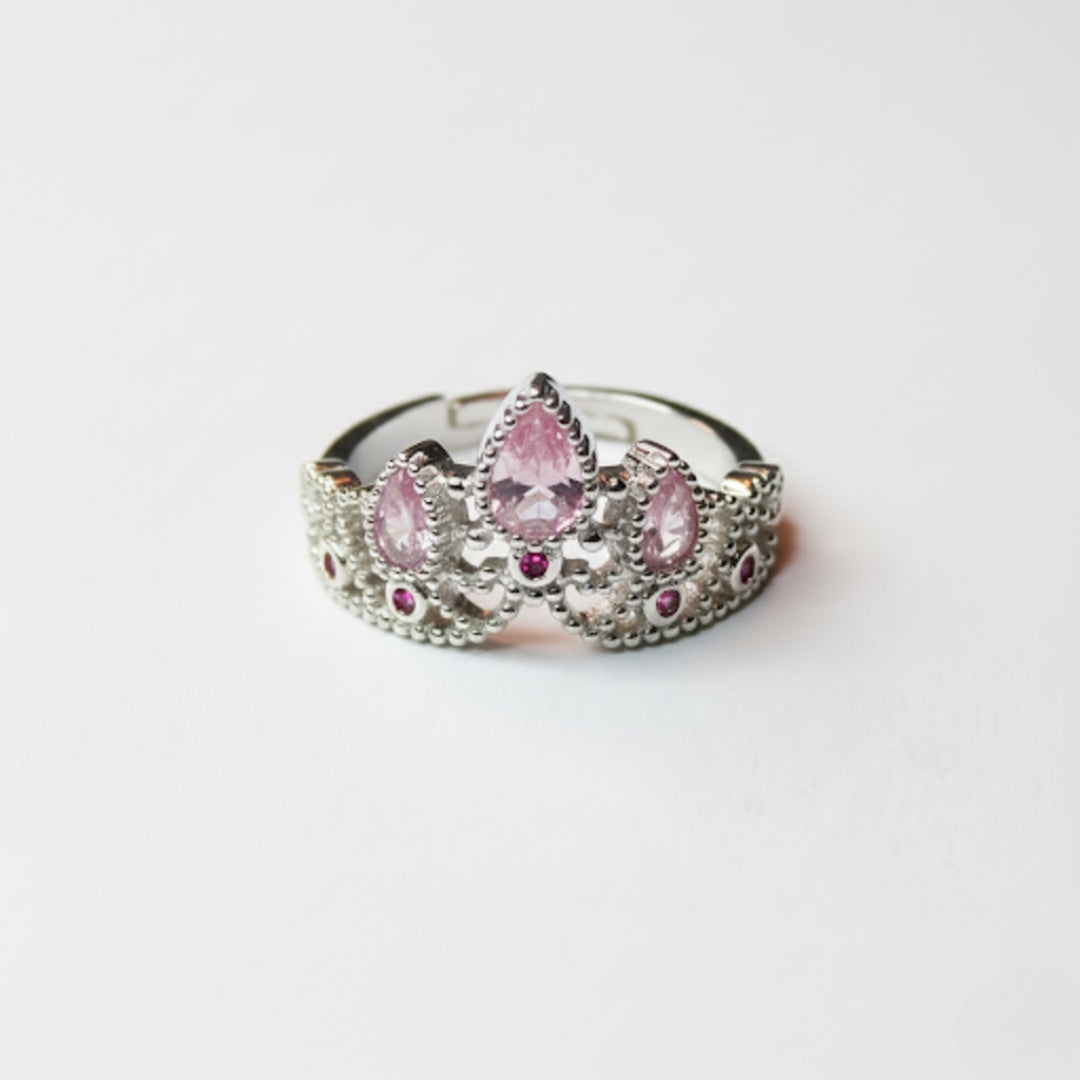 Anel Coroa Cristal